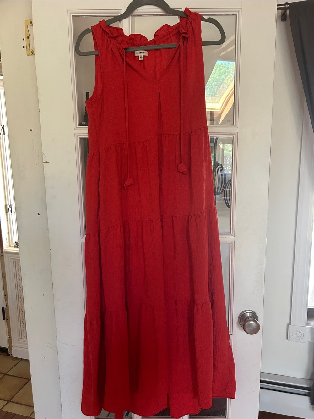 Max Studio size xs orange maxi dress
